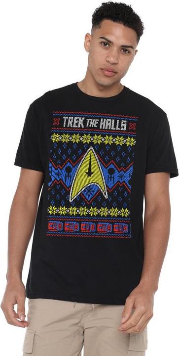 Immagine prodotto Trek the Halls Ugly Maglietta Natale Uomo (M)