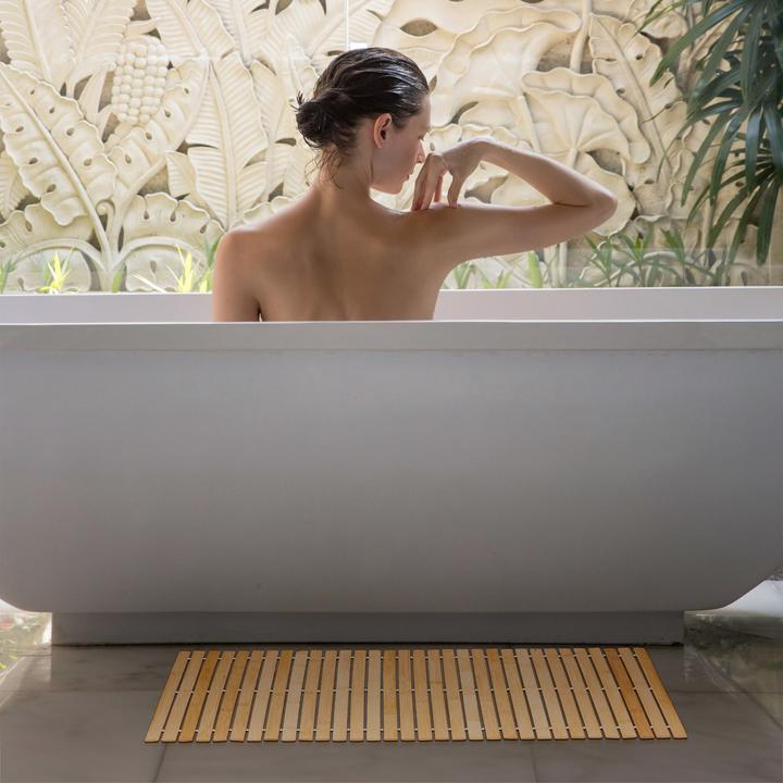 Produktbild Relaxdays Bambus-Badvorleger (80 x 50 x 1 cm)