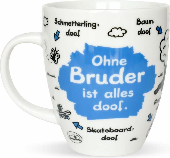 Produktbild Sheepworld Tasse Ohne Bruder ist alles doof