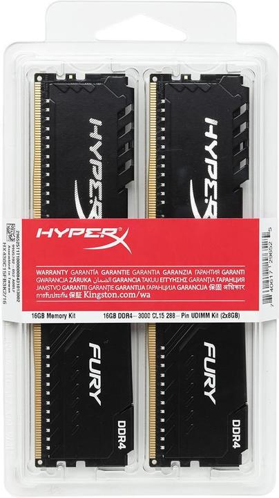 Image du produit HyperX Fury (2 x 4GB, 3000 MHz, RAM DDR4, DIMM)