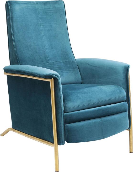 Actual product image Kare Design Relax armchair Lazy Velvet Blue