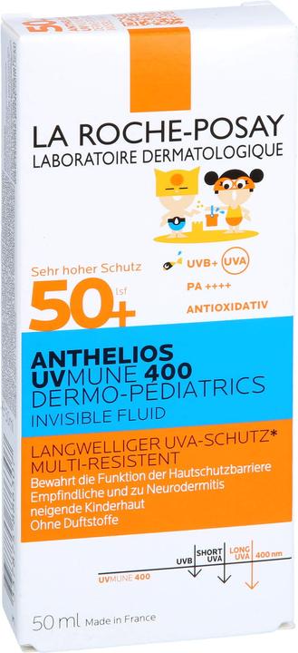 Produktbild La Roche Posay Kids Invisible Fluid UVMune (Sonnenlotion, SPF 50+, 50 ml, 73 g)