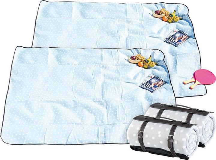 Actual product image Wilson Gabor Set of 2 water repellent fleece picnic blankets