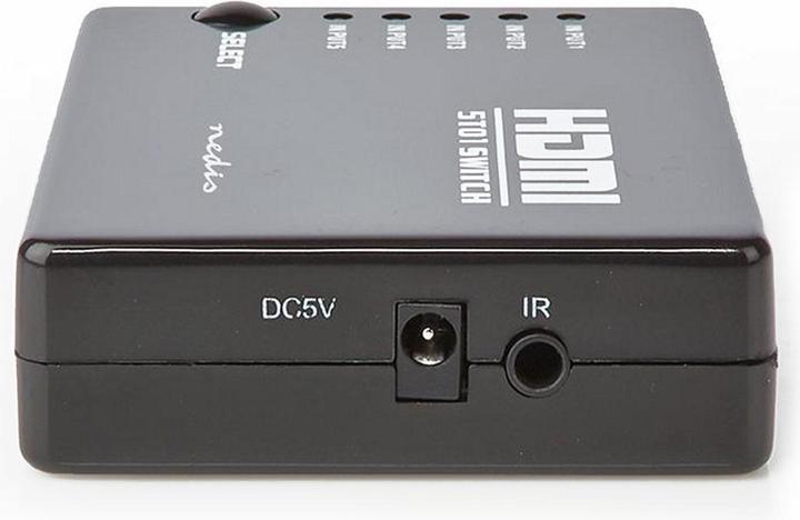 Immagine prodotto Nedis Switch T HDMI a 5 porte 5X ingresso HDMIT 1x uscita HDMIT 1080p 3,4 Gbps ABS Nero