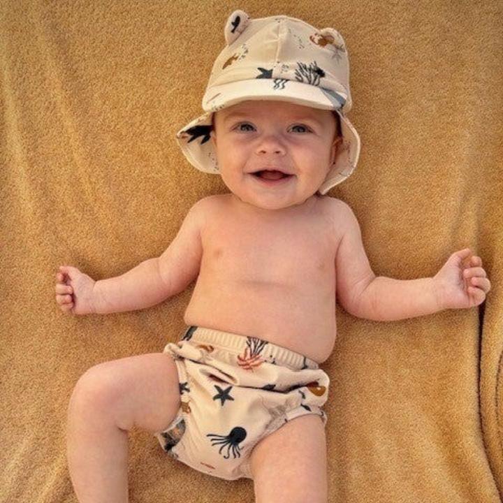 Produktbild Liewood Anthony Baby Bedruckte Badehose - Meerestier / Sandy (74)