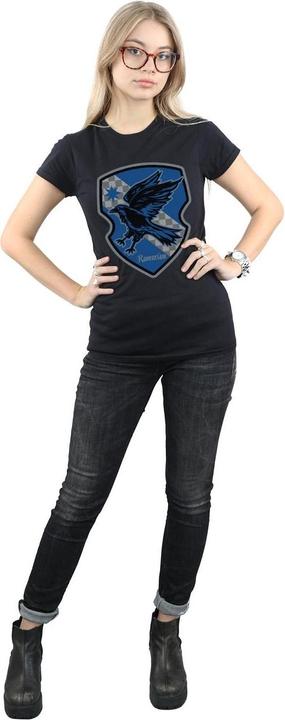 Actual product image Womens/Ladies Ravenclaw Crest Flat Cotton T-Shirt (XXL)