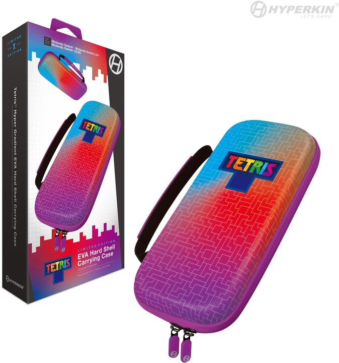 Actual product image Hyperkin Tetris Eva Hard Shell Carrying Case - Hyper Gradient (Switch, Switch Lite, Switch OLED)