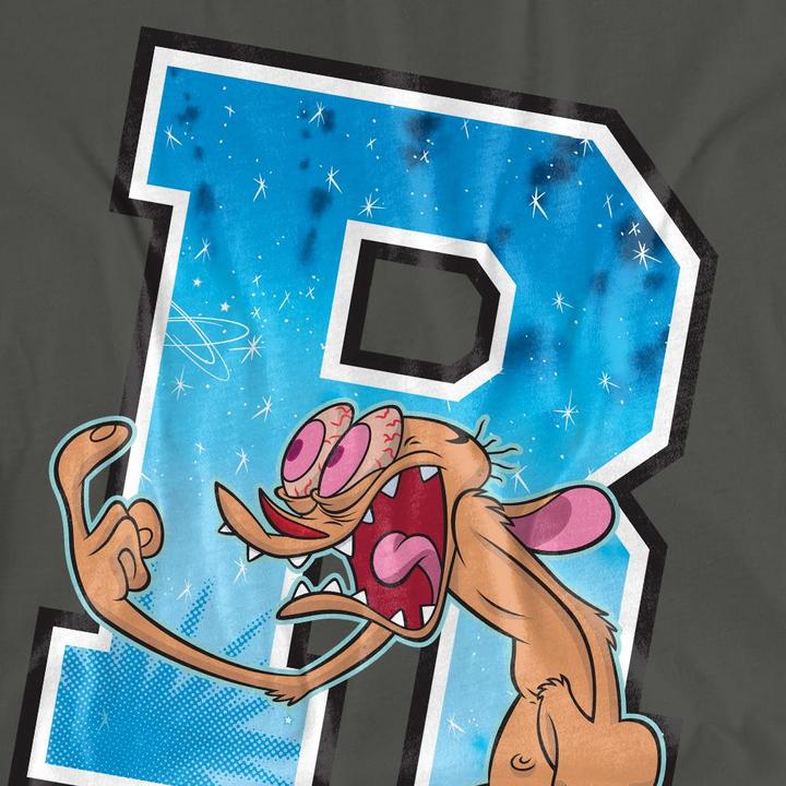 Actual product image Ren & Stimpy Unisex Adult R Is For Ren T-Shirt (L)