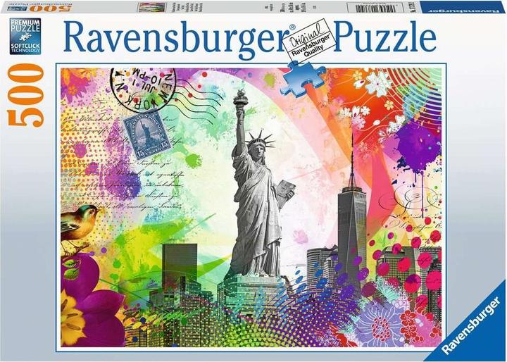 Actual product image Ravensburger Carte postale de New York (500 pieces)