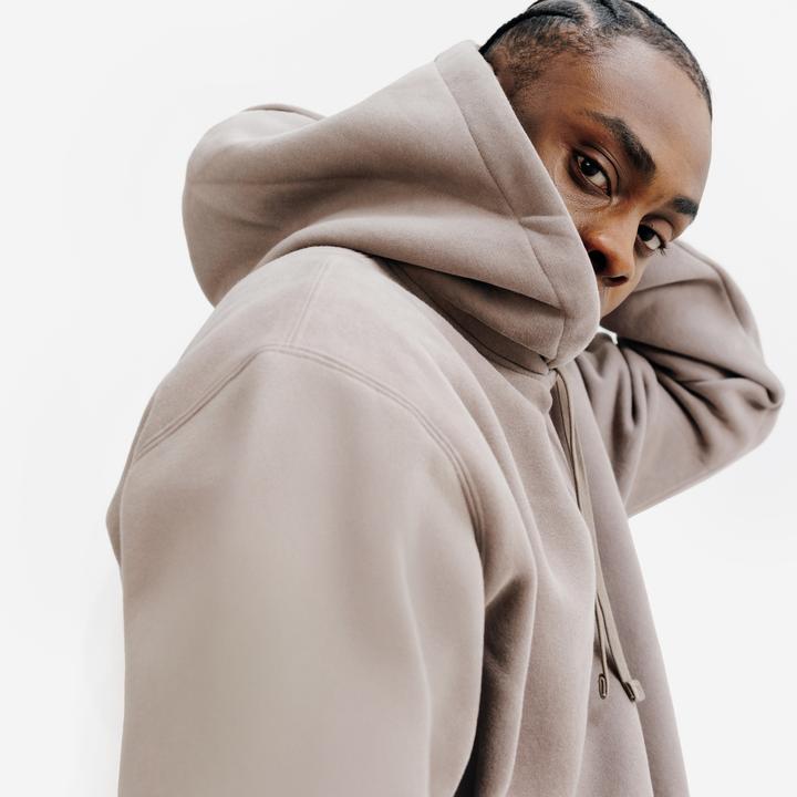 Actual product image Decathlon Sweatshirt Hoodie Herren Oversize - braun (S)
