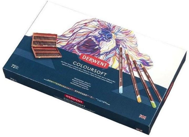 Produktbild Derwent Coloursoft Buntstifte-Geschenkset (Mehrfarbig, 72 x)