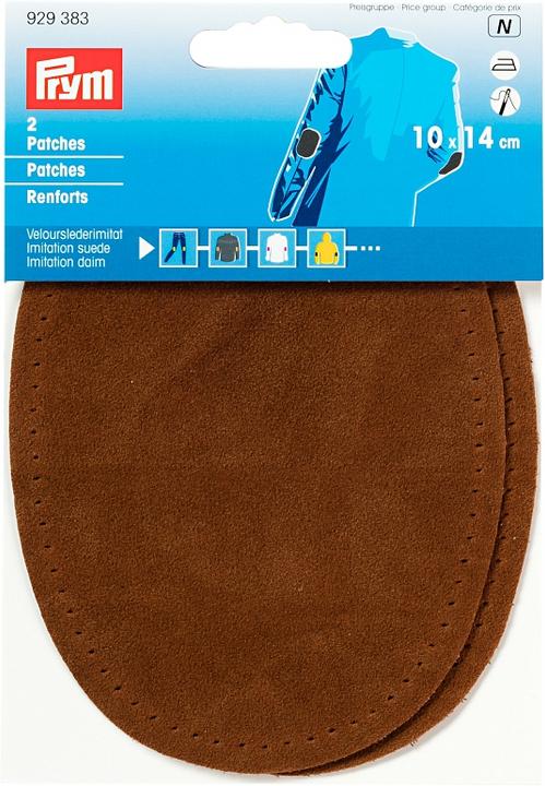 Prym Toppe imitazione camoscio per cucire/stirare su, 10x14cm, 2 pezzi. (2 x)