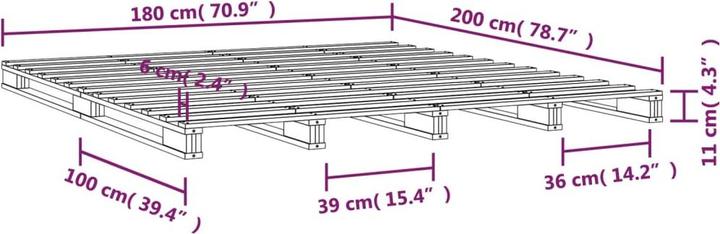 Actual product image VidaXL Yasmine (180 x 200 cm)