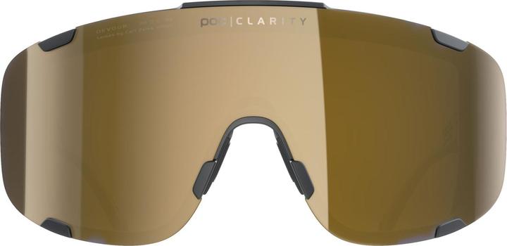 Produktbild Poc Devour Sportbrille Modell 2024 (Uranium Black, Clarity Road, Partly Sunny Gold, Gold)