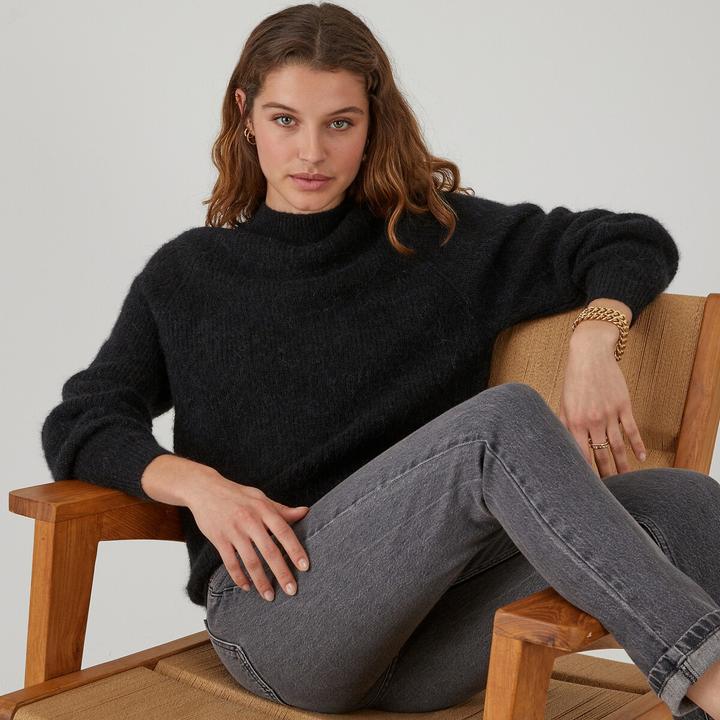 Actual product image La Redoute Collections Jumper with stand-up collar (L)