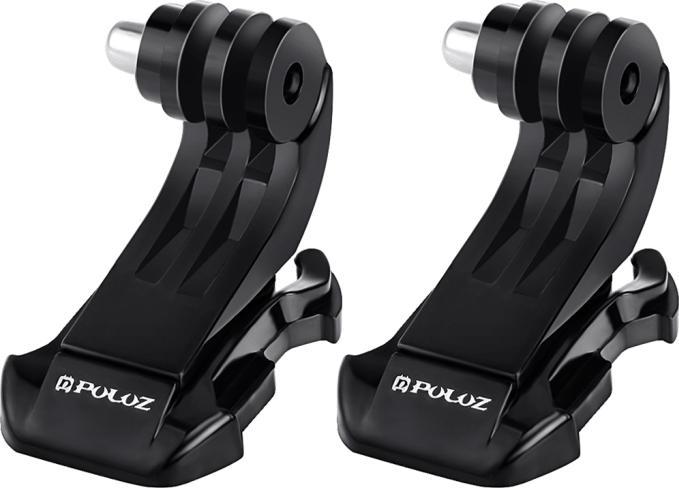 Puluz 2er Set J Hacken Halterung mit Schnellverschluss (GoPro Hero 8, GoPro Hero 9, GoPro Hero 11, GoPro Hero 7, GoPro Hero 12, GoPro Hero 10, GoPro Hero 4, GoPro Hero 5)