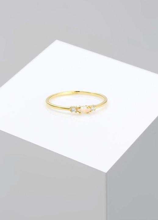 Immagine prodotto Elli Vintage Design mit Zirkonia und Opal (58, 925 Argento)