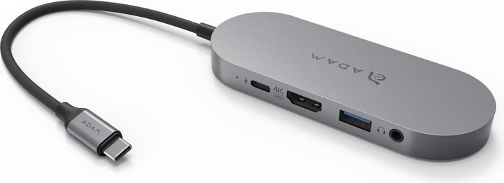 Immagine prodotto Adam Elements CASA Hub S | Grigio | USB-C 5-in-1 SSD Storage Hub 240GB (USB-C, 5 Porti)