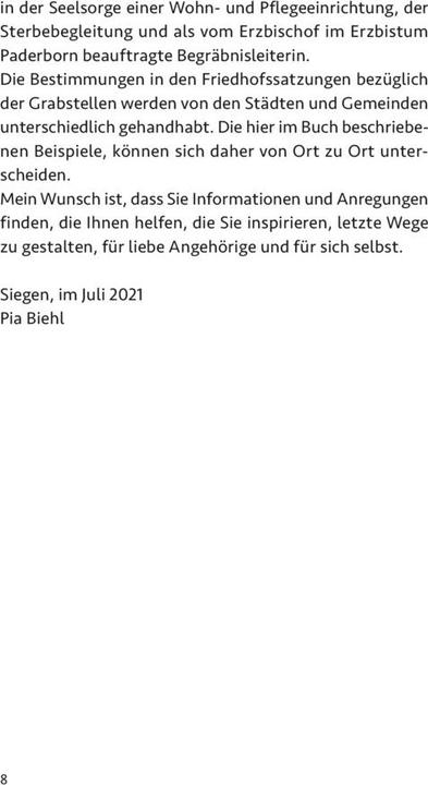 Actual product image Den letzten Weg gestalten (German, Pia Biehl, Susanne Wirth, 2021)