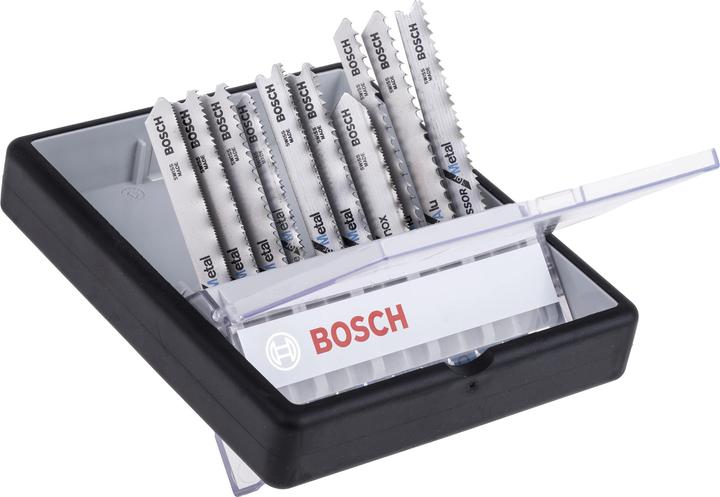 Immagine prodotto Bosch Professional Zubehör Set di lame per seghetto alternativo da 10 pezzi Metallo, Linea robusta, Albero a T