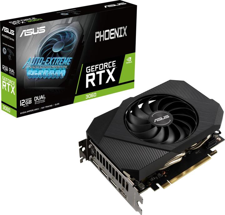 Produktbild ASUS Phoenix PH-RTX3060-12G NVIDIA GeForce RTX 3060 GDDR6 (12 GB)