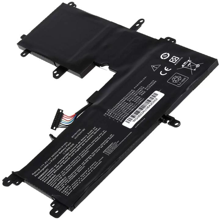 Actual product image AccuCell Battery Asus VivoBook Flip 14 TP410UA-DB51T, type B31N1705 (3600 mAh)