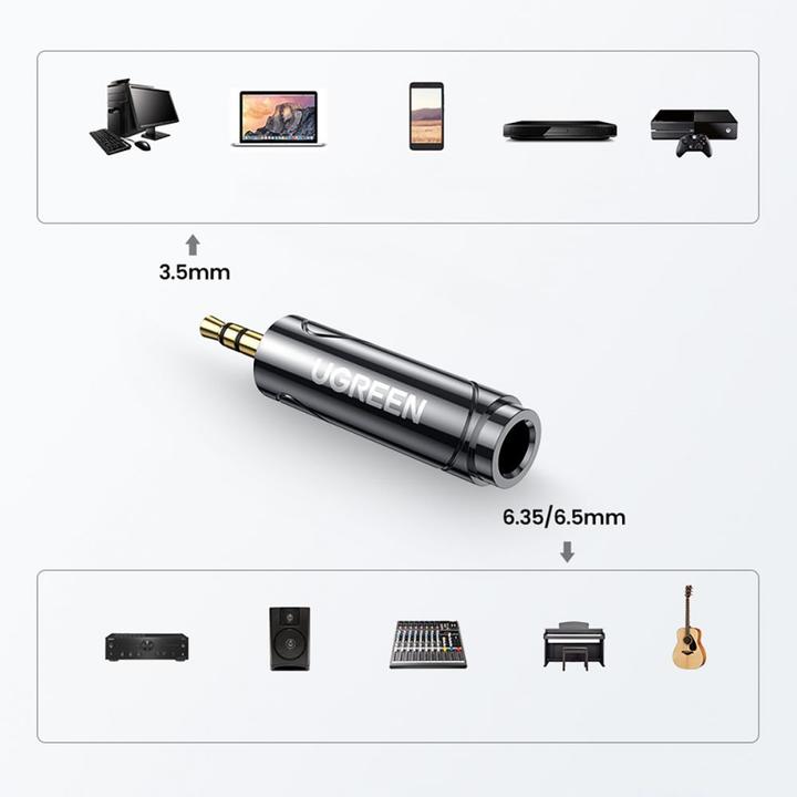 Produktbild Ugreen 3.5 mm Klinke – 6.3 mm Mini Jack Adapter