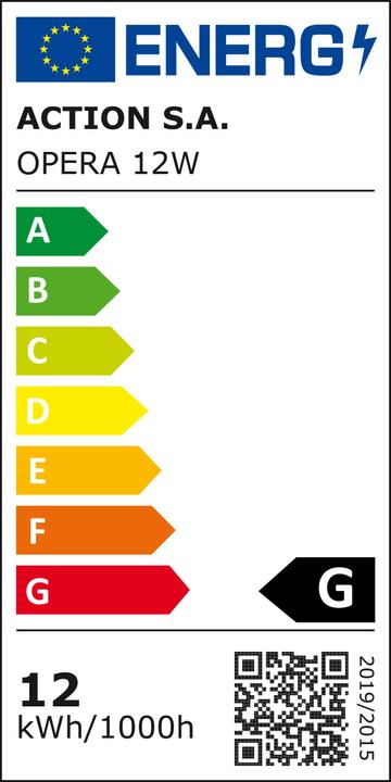 Energie-Label Activejet AJE-OPERA Deckenbeleuchtung Nicht austauschbare Glühbirne(n) LED A++ (1000 lm)