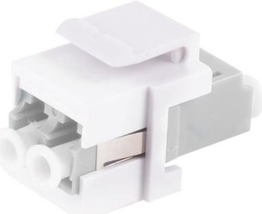 Actual product image Shiverpeaks S/CONN maximum connectivity fibre optic keystone connector, LC-LC, duplex, beige