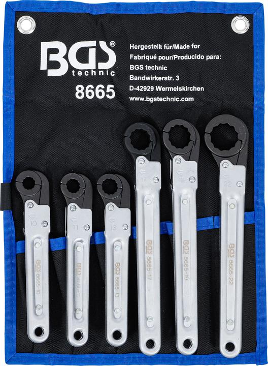 Produktbild BGS Leitungs-Ratschenschlüssel-Satz | 6-tlg. (22 mm)