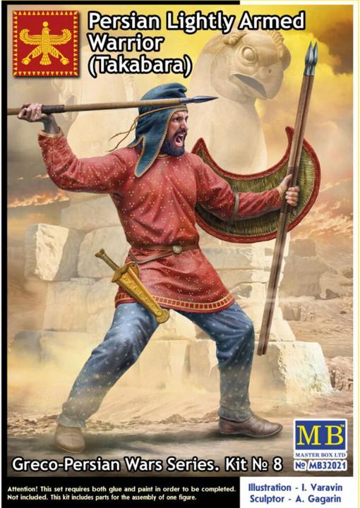 Immagine prodotto Master Box Guerriero persiano leggermente armato (Takabara) Serie Guerre greco-persiane. Kit? 8
