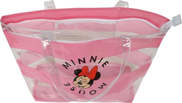 Produktbild NoName Damen Handtasche Minnie Mouse Beach Rosa Durchsichtig
