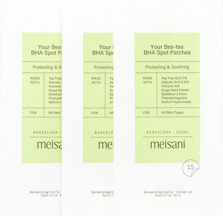 Nährwerte und Zutaten Meisani Your bes-tea bha spot patches (45 ml)