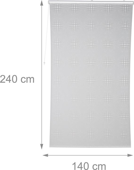 Actual product image Relaxdays Shower roller blind (140 x 4.5 x 245 cm)