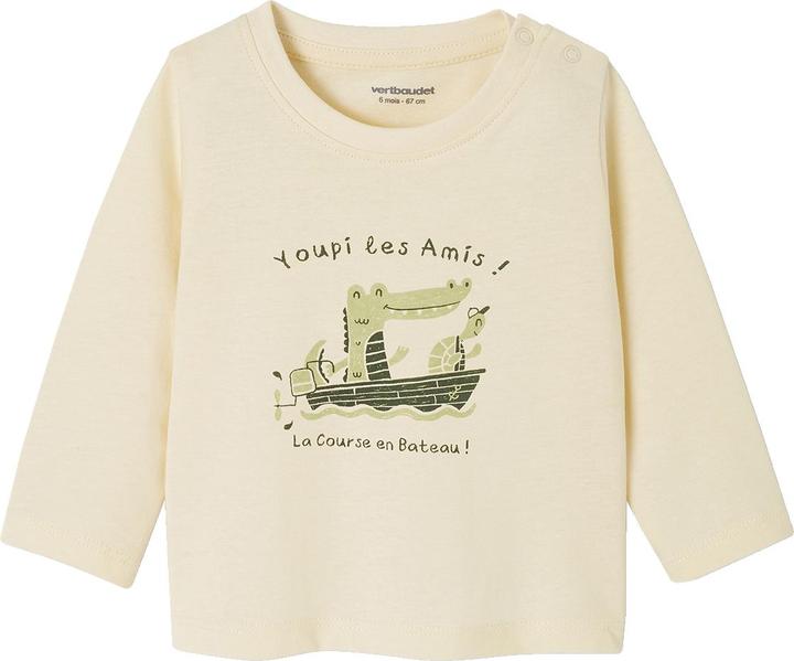 Produktbild Vertbaudet 2er-Pack Baby Shirts BASIC, Print & Streifen (68)