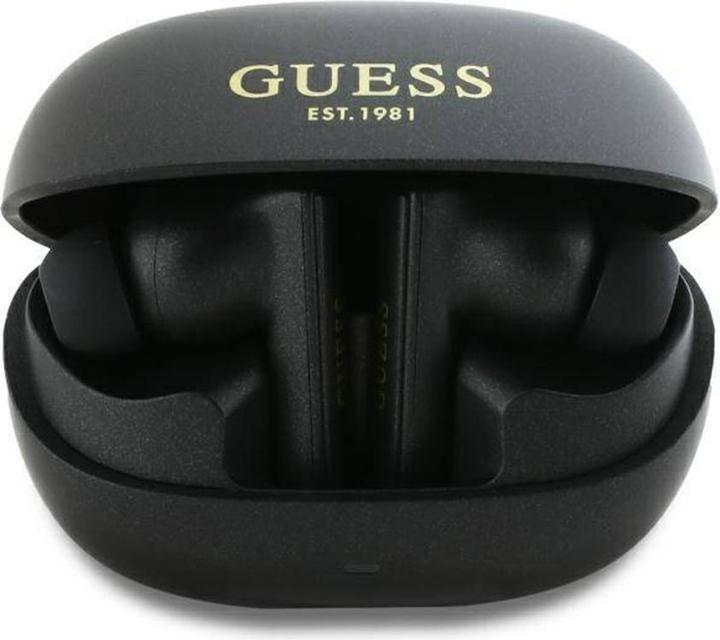 Image du produit Guess słuchawki Bluetooth GUTWST88MCTGK TWS + stacja dokująca czarny/black Capsule Logo imprimé (ANC, 26 h, Sans fil)