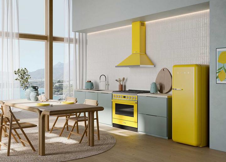 Image du produit Smeg FAB28RYW6 Kühlschrank Rechtsanschlag Gelb 50's Style, 2025 Modell, EEK: C (270 l)