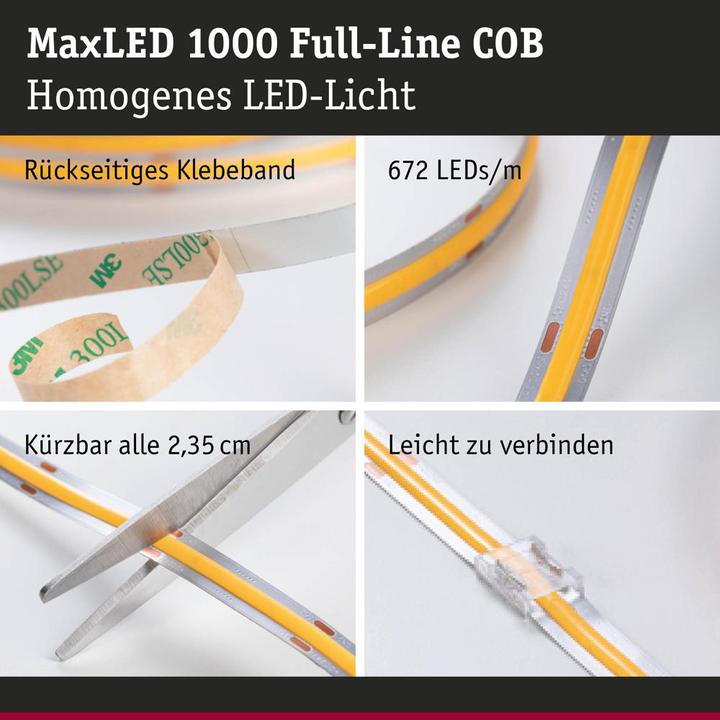 Actual product image Paulmann MaxLED 1000 Full-Line COB Stripe (Cold White, Warm white, Neutral White, 250 cm, Indoor)