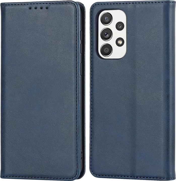 Cover-Discount Galaxy A53 5G - Stand Flip Case Cover dark blue (Samsung Galaxy A53 5G)