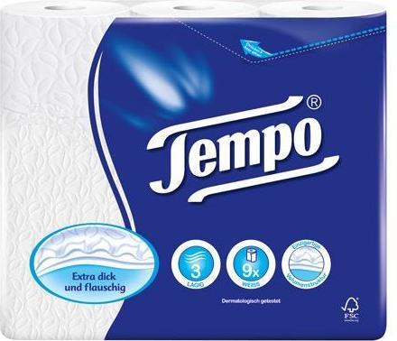 Tempo Carta igienica 3 veli bianca (9 x)