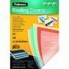 Actual product image Fellowes PVC cover sheet, red-transparent