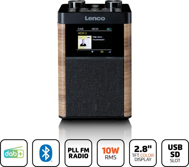 Actual product image Lenco PDR-060WD (FM, DAB+, Bluetooth)