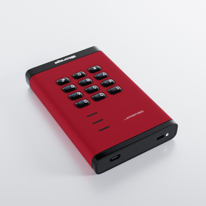 Productafbeelding iStorage diskAshur3 HDD 5TB - Rood (5 TB)