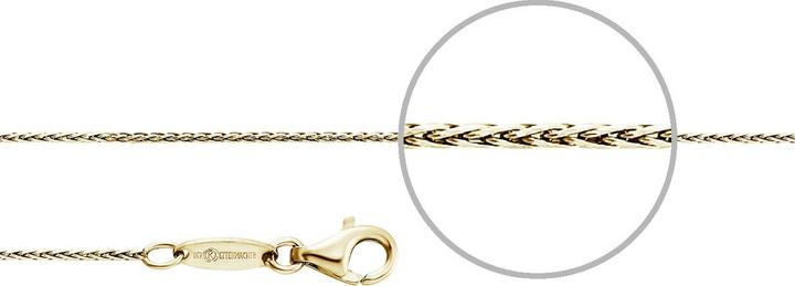 Produktbild Der Kettenmacher Zopf Halskette Gold (Silber 925, Vergoldet, 38 - 55 cm)