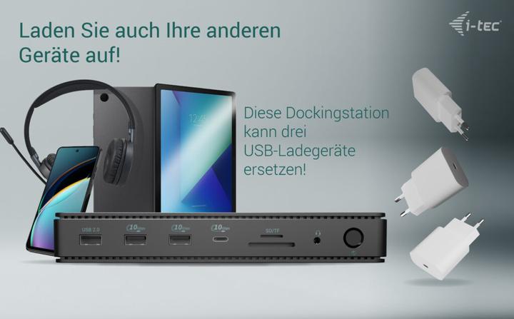 Produktbild i-tec Tb4dualdpdockpdpro (Thunderbolt, 7 Ports)