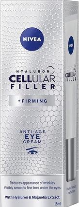 NIVEA Hyaluron Cellular Filler + Firms Anti-Wrinkle Cream Under Eyes 15Ml (15 ml)