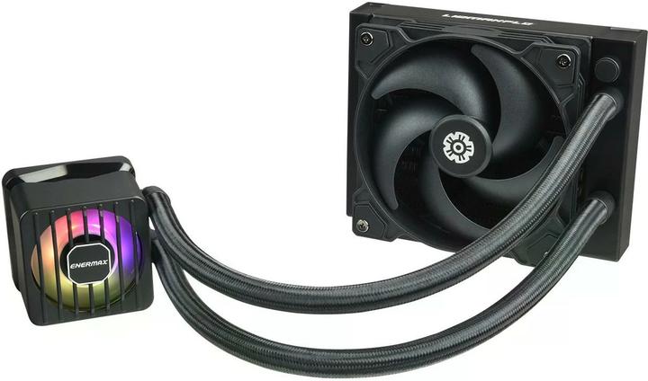 Actual product image Enermax LIQMAXFLO SR 120mm CPU AIO Liquid Cooler - Xtreme Dual Chamber PWM Pump- ARGB