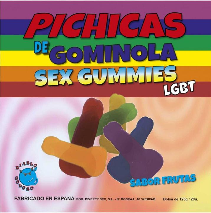 Actual product image Gummy Penis Fruits Lgbt (Dice games)