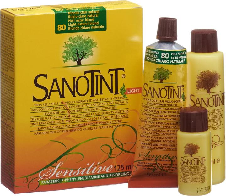 Image du produit Sanotint Sensitive Light Haarfarbe 80 hell naturblond (Blond naturel clair)