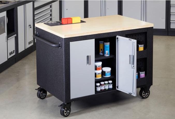 Produktbild VAR WERKBANK ROLLBAR 120X80CM 10 LADEN 2 TÜREN (120 cm, 80 cm)